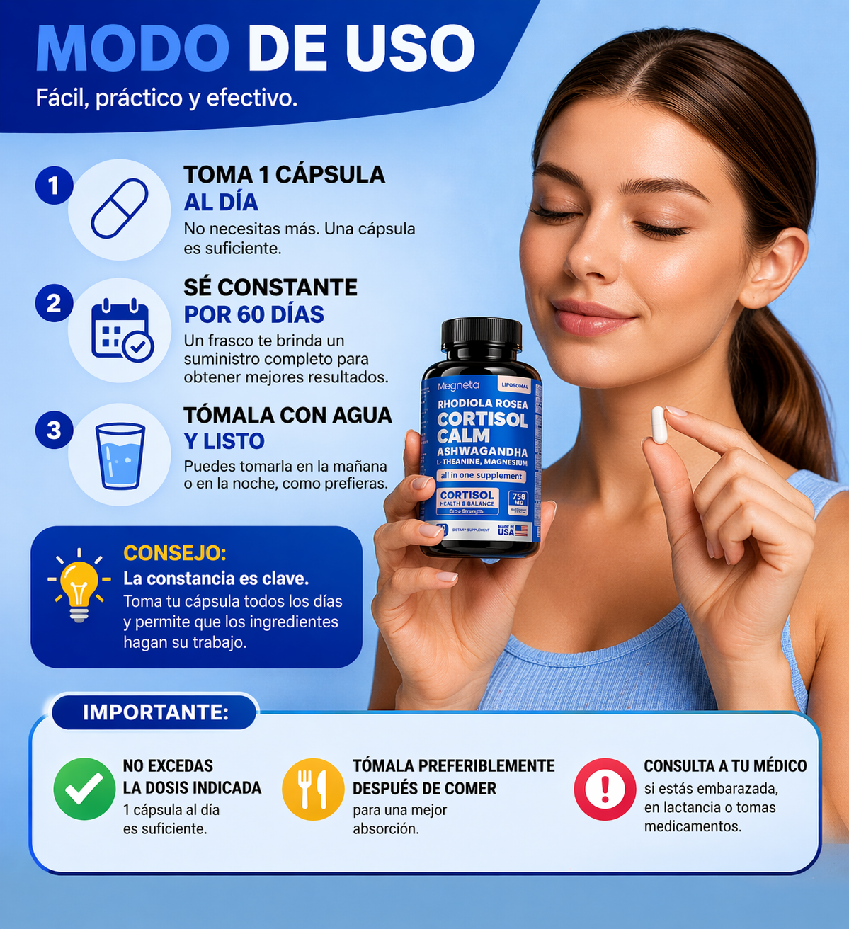 🔥 40% OFF – CORTISOL CALM PRO 🌿 | Reduce el estrés y duerme mejor desde hoy