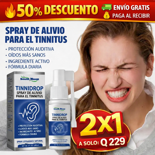 50% OFF💧2X1  SPRAY TINNIDROP 60 ml: ¡Destapa, limpia y escucha mejor al instante!👂