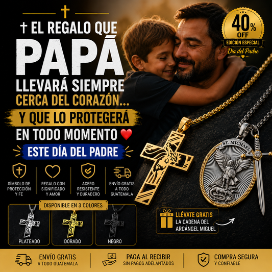 ✝️ CADENA PAPÁ PROTEGIDO™ | 40% OFF — EL DETALLE QUE LLEVARÁ SIEMPRE CERCA DEL CORAZÓN ❤️