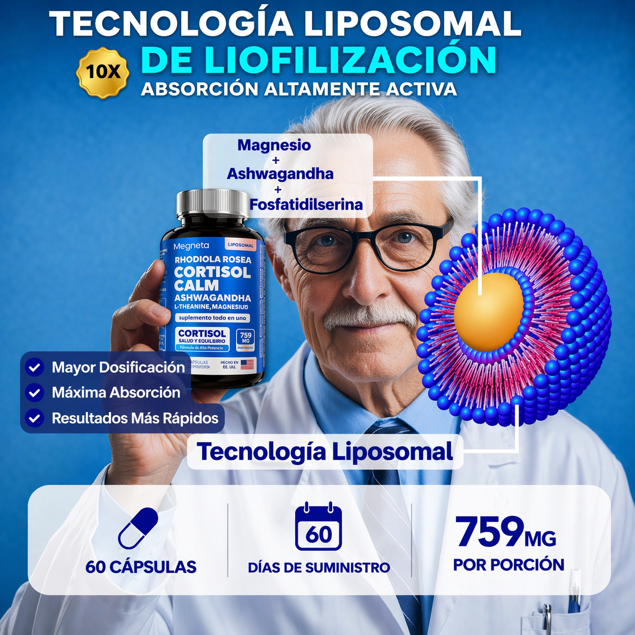 🔥 40% OFF – CORTISOL CALM PRO 🌿 | Reduce el estrés y duerme mejor desde hoy