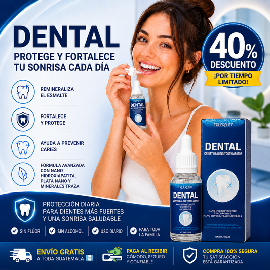 🦷 DENTAL 40% OFF 😁 ¡Repara y Fortalece Tu Sonrisa Desde la Primera Aplicación!