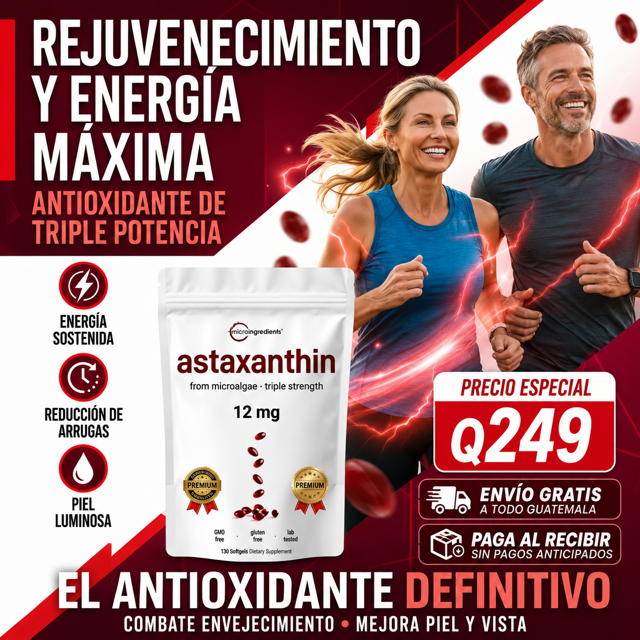 Astaxanthin Soft Gel 30 comprimidos